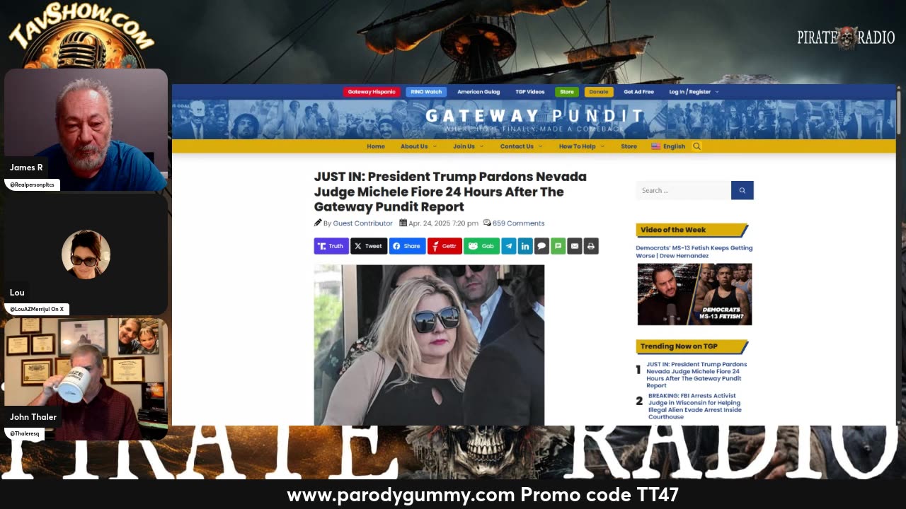 Pirate Radio 04/25/25 Happy Friday- ParodyGummy.com Promo TT47