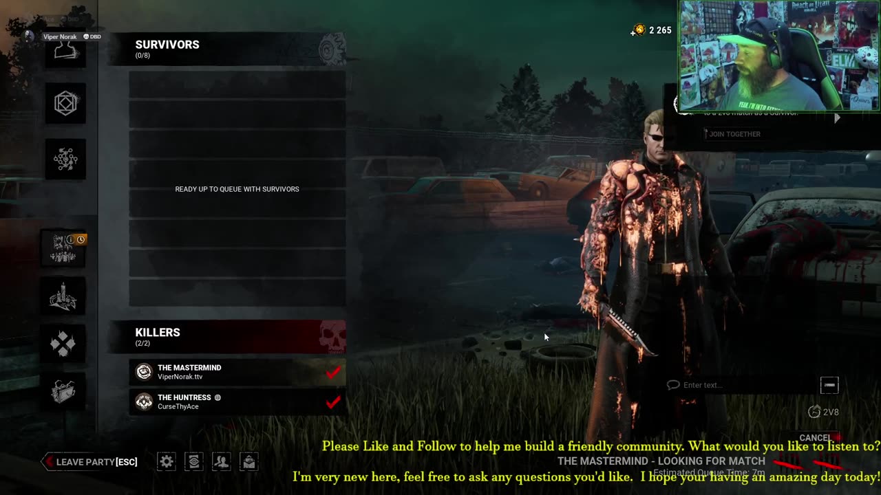 Let's try out 2v8 in DBD!
