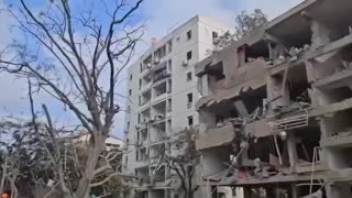 Aftermath of Iranian missile strike in Tel Aviv