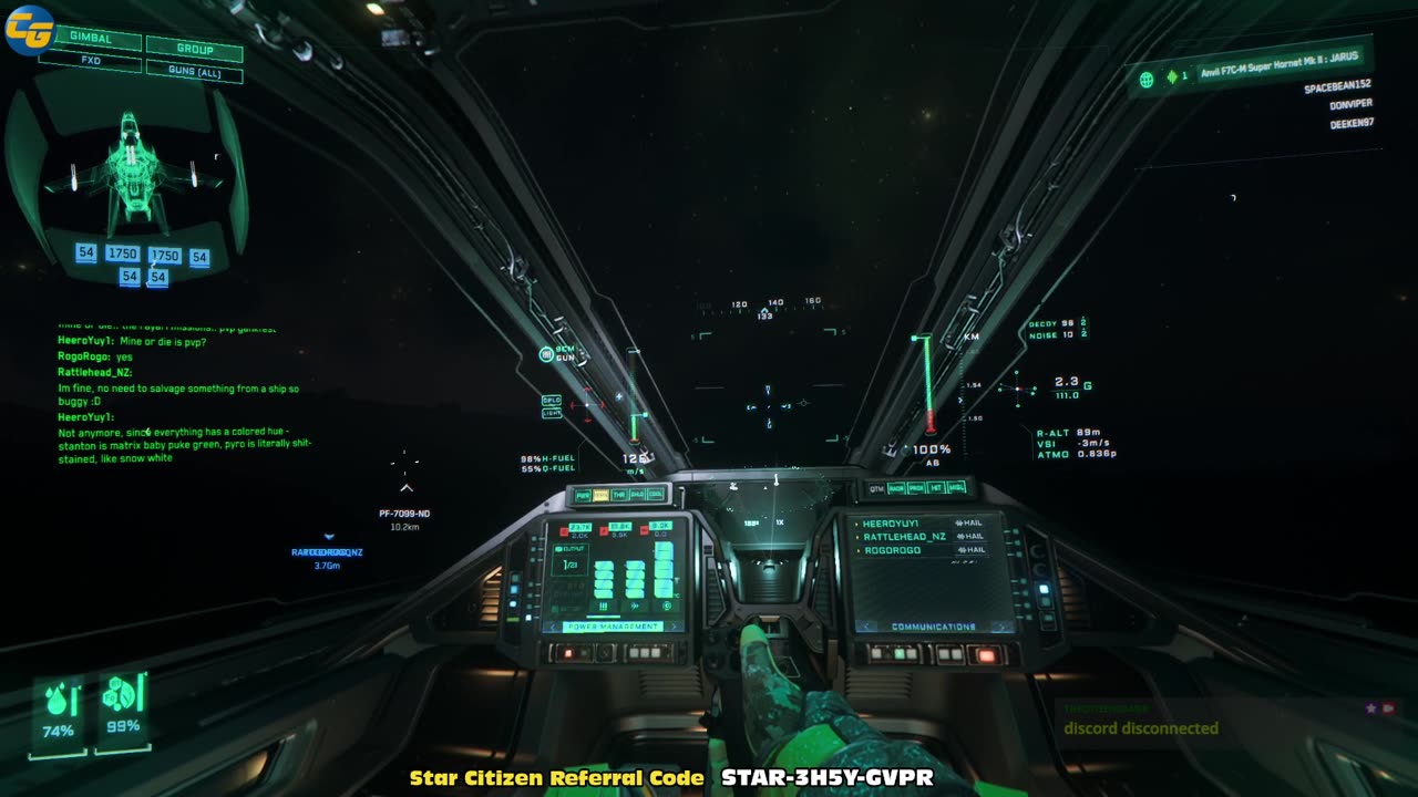Star Citizen -- Huntion Copion and People