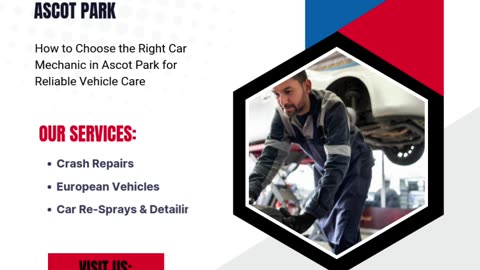How to Choose the Right Car Mechanic in Ascot Park for Reliable Vehicle Care