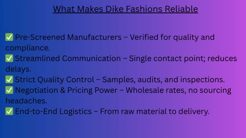 Why Dike Fashions Is Your Top Wholesale Clothing Partner