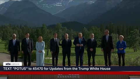 President Trump Participates in a G7 Family Photo
