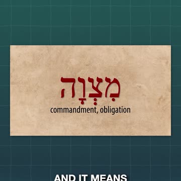 What Does "Mitzvah" Really Mean?