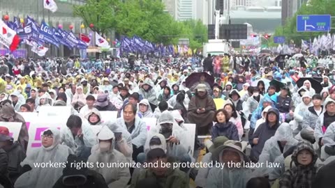 Asian nations mark May Day with marches, protests and demonstrations