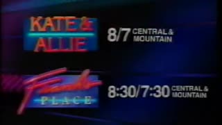 December 11, 1987 - Promos for 'Kate & Allie' & 'Frank's Place'