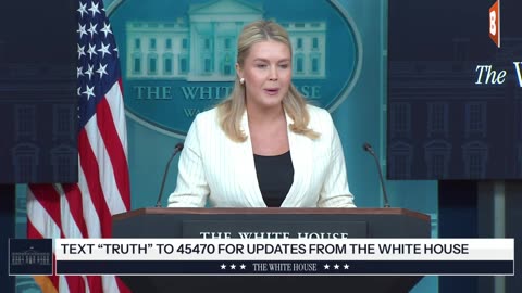 LIVE: Trump Press Secretary Karoline Leavitt Holds Press Conference at White House...