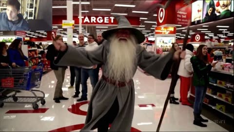 Outtake #3,046 Of Gandalf The Wizard From LOTR Series Is Dancing At A Target Store Fake Funny Parody