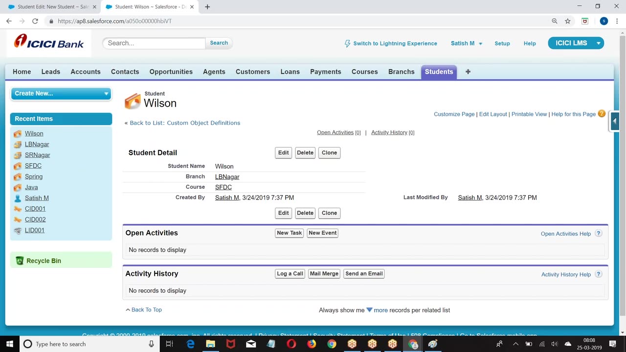 Salesforce Admin Videos-10.Junction-Lookup