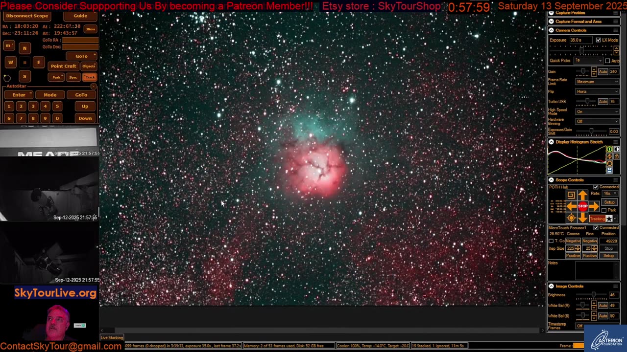 Hey The Arizona Starry Skies Await! The Universe LIVE in Real Time! Come Along!