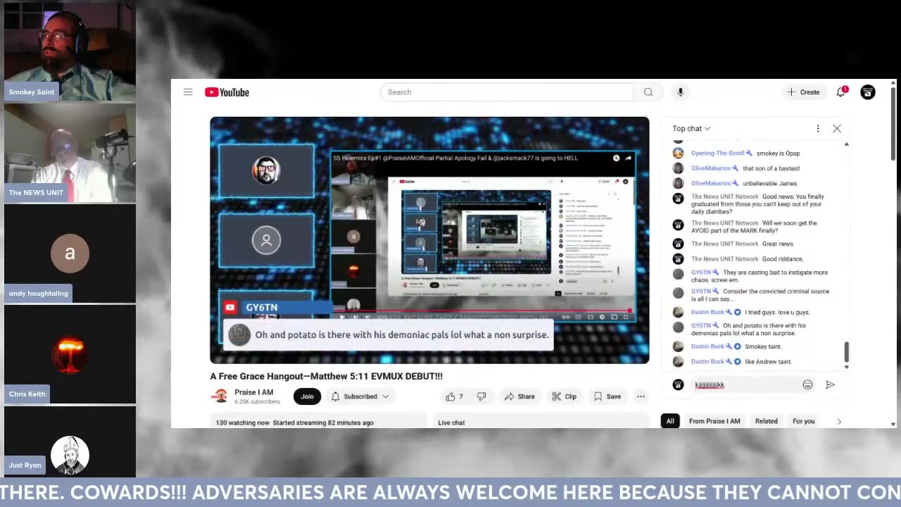 Smokey Saint 07/05/2025 exposes the hate cult.