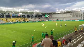 The Yellow Fence 😊 before Romania vs Montenegro. UEFA EURO U19 🏆 13.06.2025 🏆 ⚽