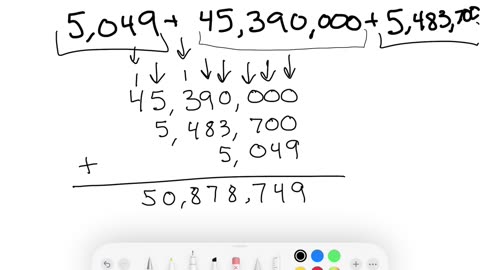 Add and Subtract Large Numbers