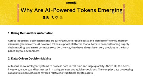 AI-Powered Tokens Emerging as the Next Big Trend in 2026?