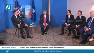 Trump & Rutte Pre-NATO Summit Statement: Europe Defence Security | Amaravati Today World News