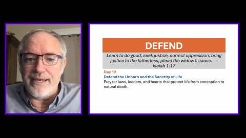 Day 12 Defend the Unborn and the Sanctity of Life