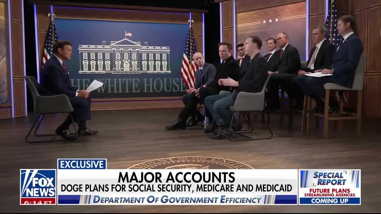 Doge Team & Elon Musk with Brett Baier (complete) Mar 27 2025