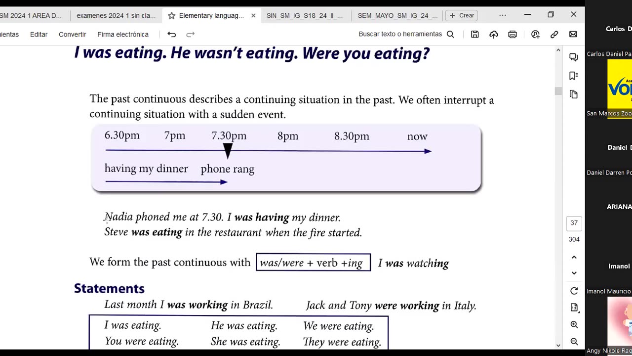 VONEX SEMESTRAL 2024 | Semana 10 | Inglés