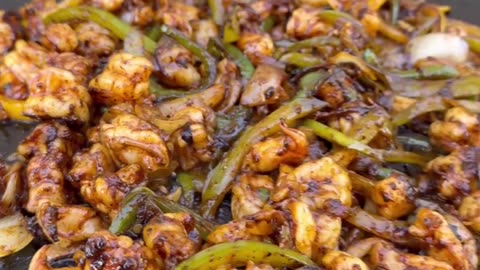 Shrimp fajita quesadillas