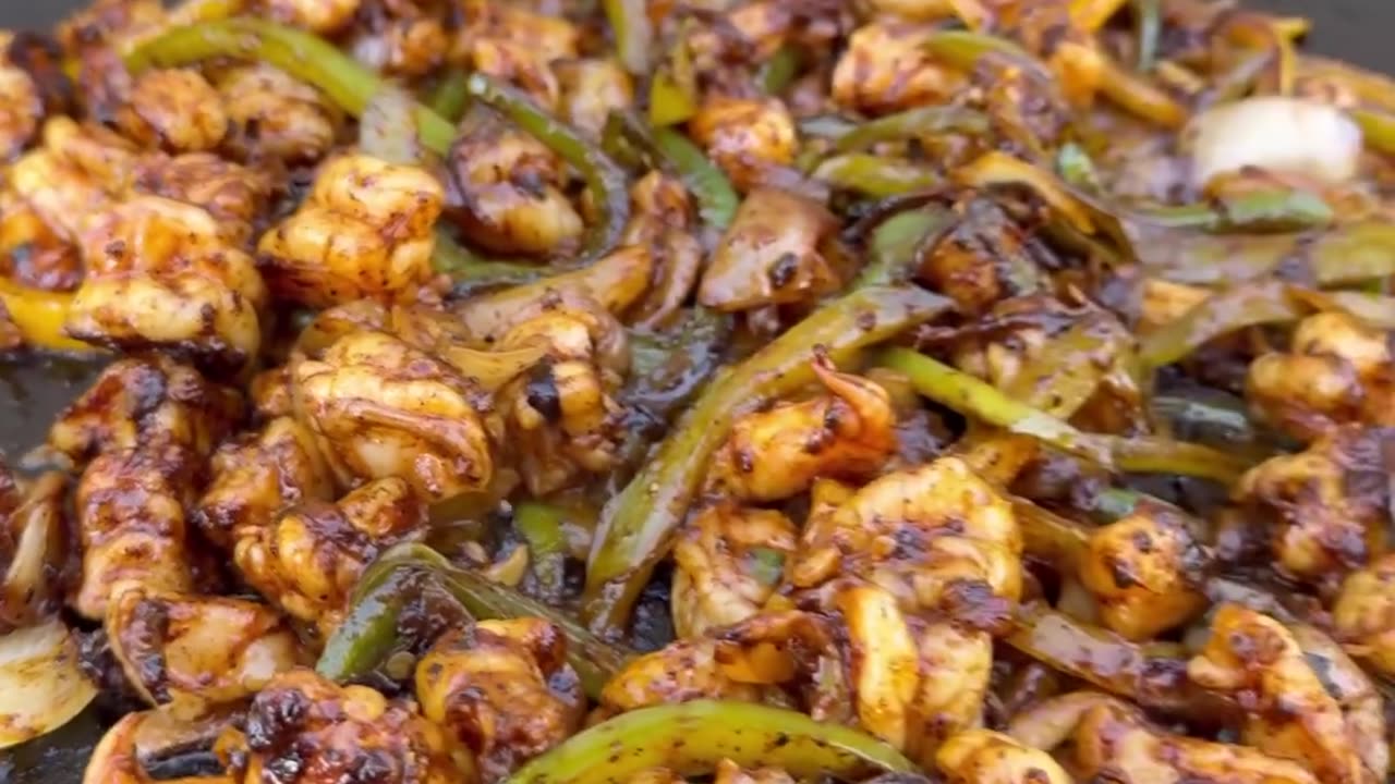 Shrimp fajita quesadillas