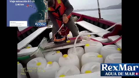 Viaje Completo de extracción de Agua de Mar RexMar Perú 🇵🇪 del 8-7-25 . Realizado a 3,46 km