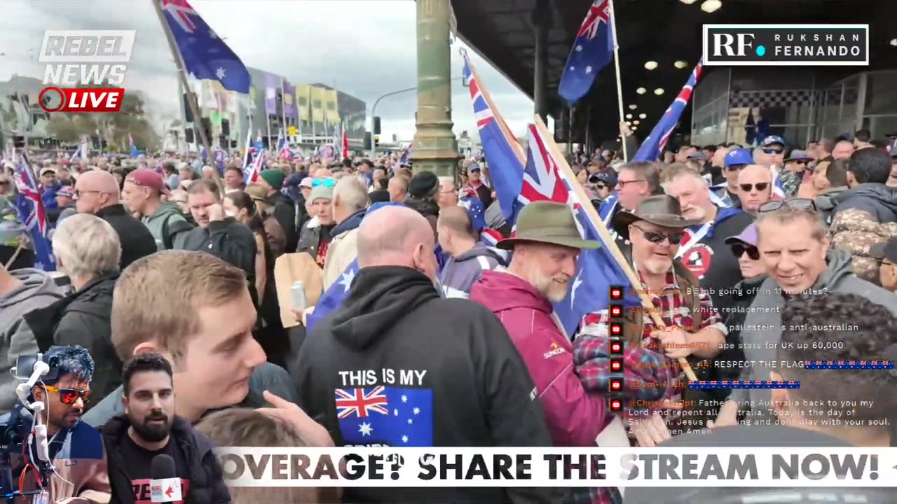 30-March for Australia_Melbourne_31/08/2025_Rebel News Coverage Breakdown