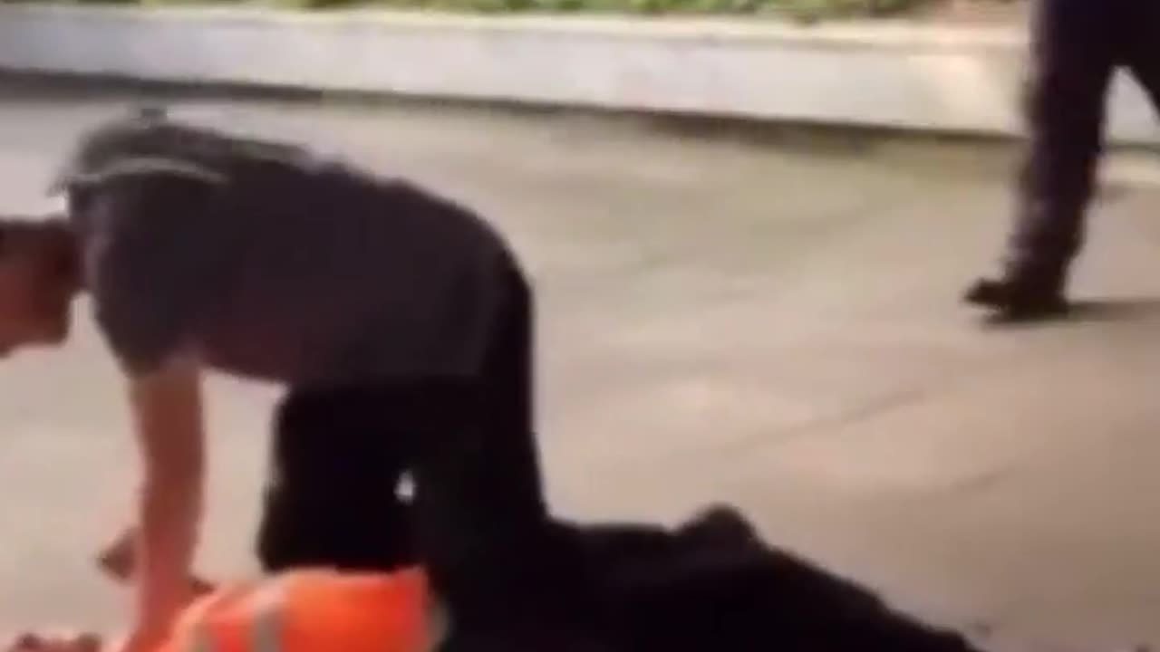Drunk Dude Tries To Headbutt Though Fails Miserably