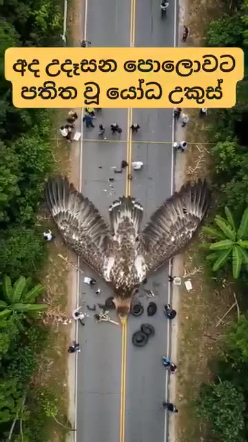 *Title:* Eagle’s Tragic Accident on the Road 🦅