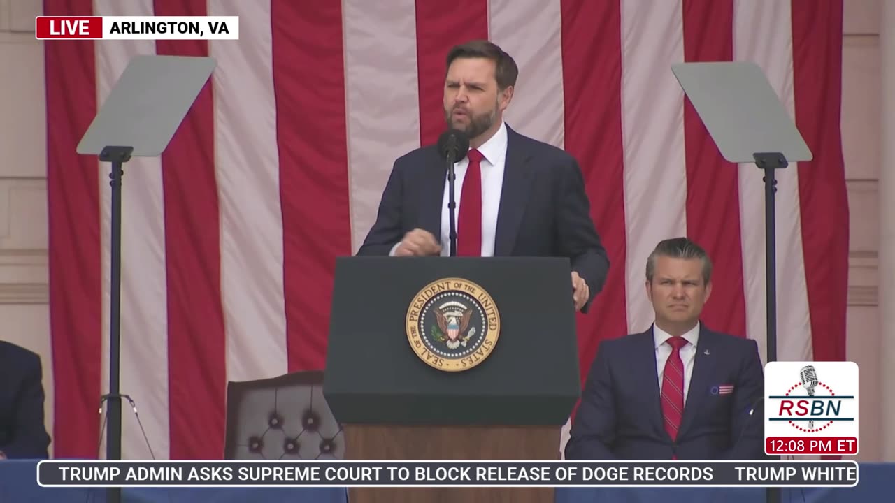 FULL SPEECH: Vice President JD Vance Delivers Remarks at Memorial Day Ceremony - 5/26/25