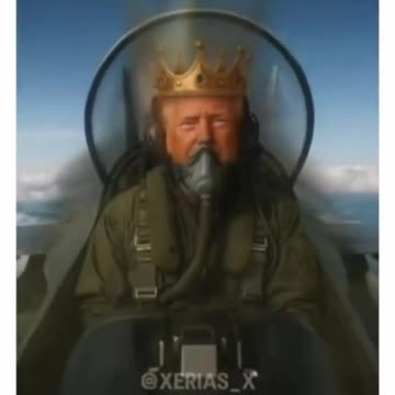 President Trump shares an AI video of him with a crown on dropping poop at a protests