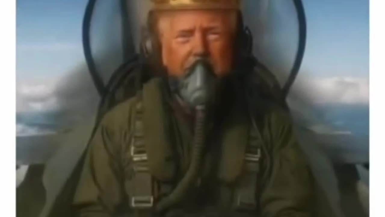 President Trump shares an AI video of him with a crown on dropping poop at a protests