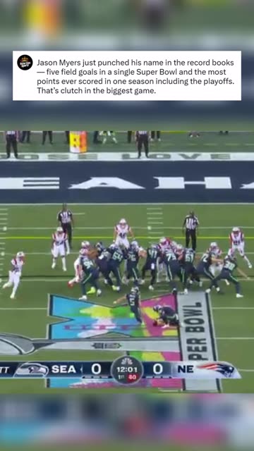 Jason Myers Just Made Super Bowl History