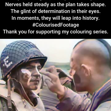 US Paratroopers Gear Up for D-Day #ColourisedHistory