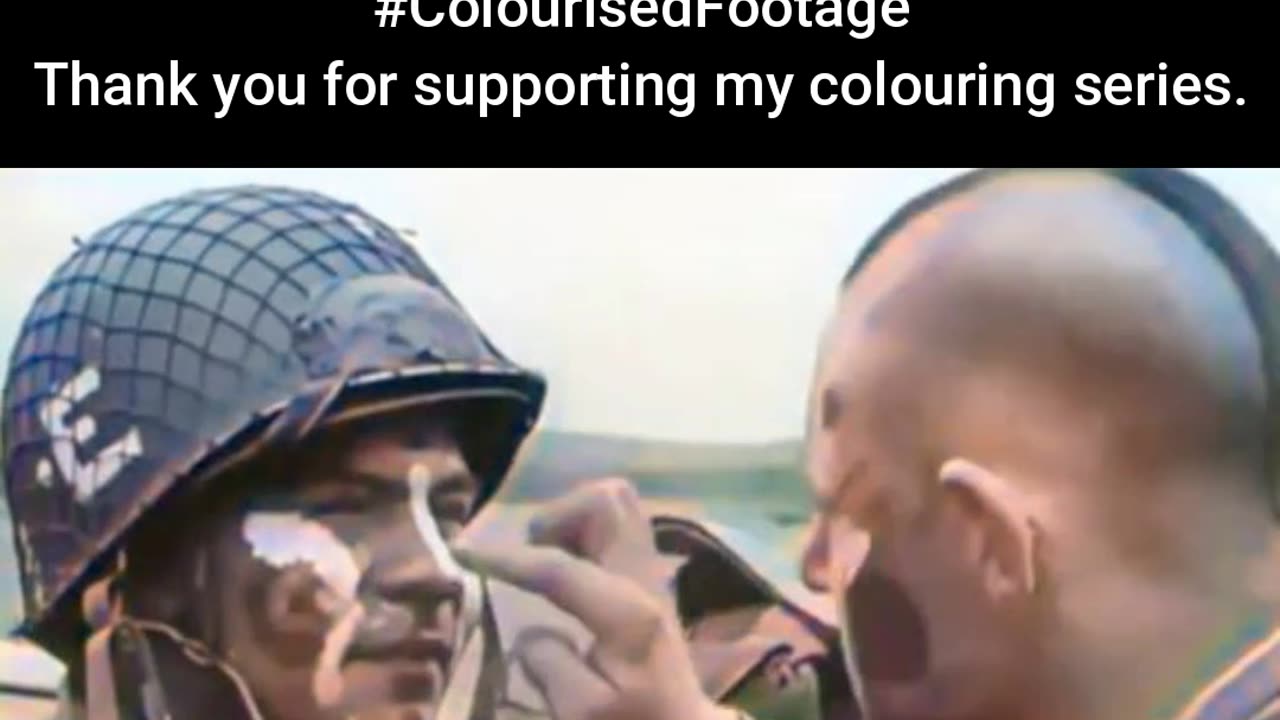 US Paratroopers Gear Up for D-Day #ColourisedHistory
