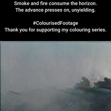 1945 Canadian Tanks in Action #ColourisedHistory