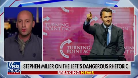 Stephen Miller speaks about the last message Charlie Kirk sent him