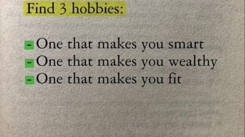 Three Hobbies for a Balanced Life