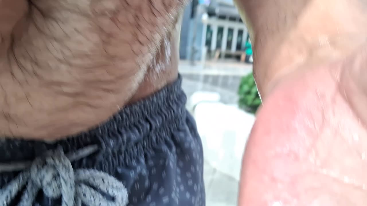 The Dude Steals a Quick Shower From The Man West Palm Beach