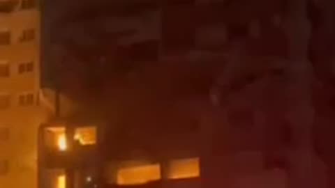 Circulating footage of Israeli strikes on the residential complex of the Iranian Armed Forces