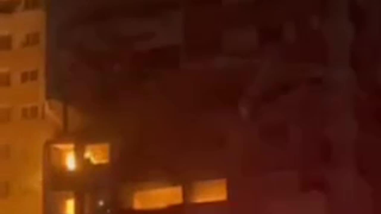 Circulating footage of Israeli strikes on the residential complex of the Iranian Armed Forces