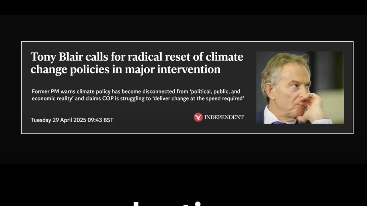 Downing Street Forces Blair to Backtrack on Net Zero Criticism