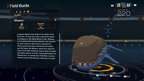 whamon all digivolution/de-digivolution/profile Digimon Story Time Stranger