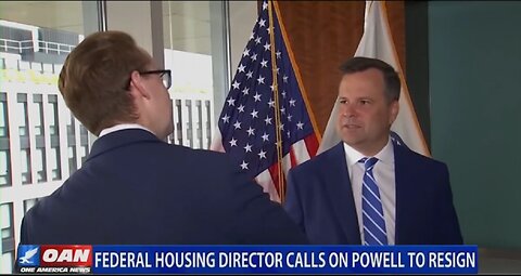 FEDERAL HOUSING DIRECTOR CALLS ON POWELL TO RESIGN