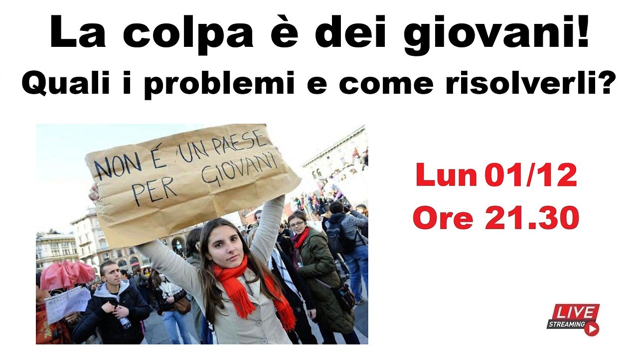 La colpa è dei giovani! Quali i problemi e come risolverli?
