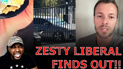 Zesty Democrat Operative FREAKS OUT After Secret Service PULLS UP To His House After Trump THREAT!