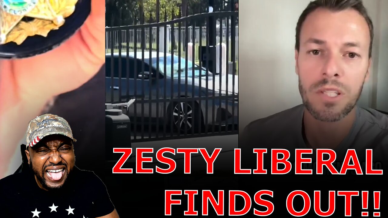 Zesty Democrat Operative FREAKS OUT After Secret Service PULLS UP To His House After Trump THREAT!