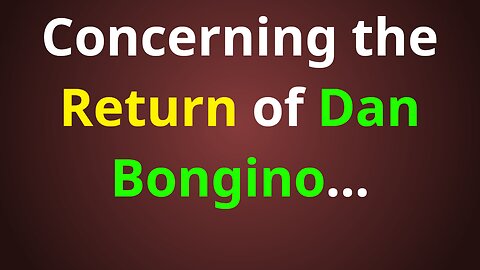 Why I Won't Trust Bongino Unless...