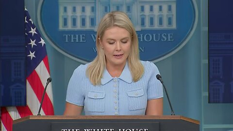 White House press briefing with Karoline Leavitt
