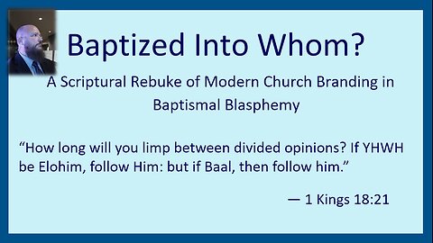 Baptism, Jared Cheshire, sis. Sandra health Minute, Prof. Smith on Watchman