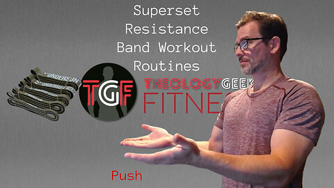 Resistance Bands Superset Workout Routine Push